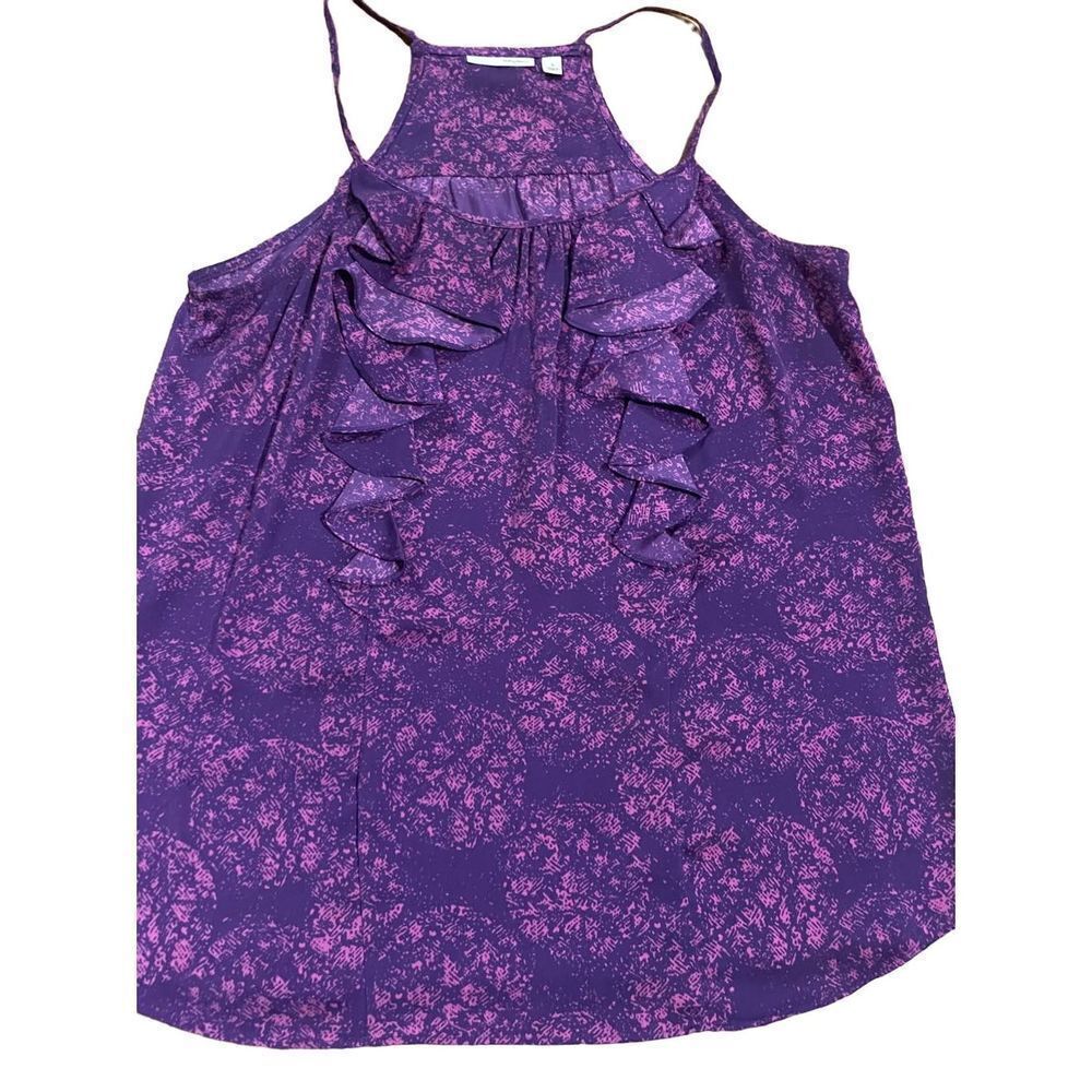 Halogen purple sleeveless blouse sz S
